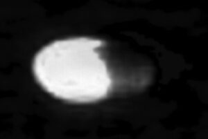 Slowly moving luminous microplasmoid photographed by Bagdanovich in 2019.